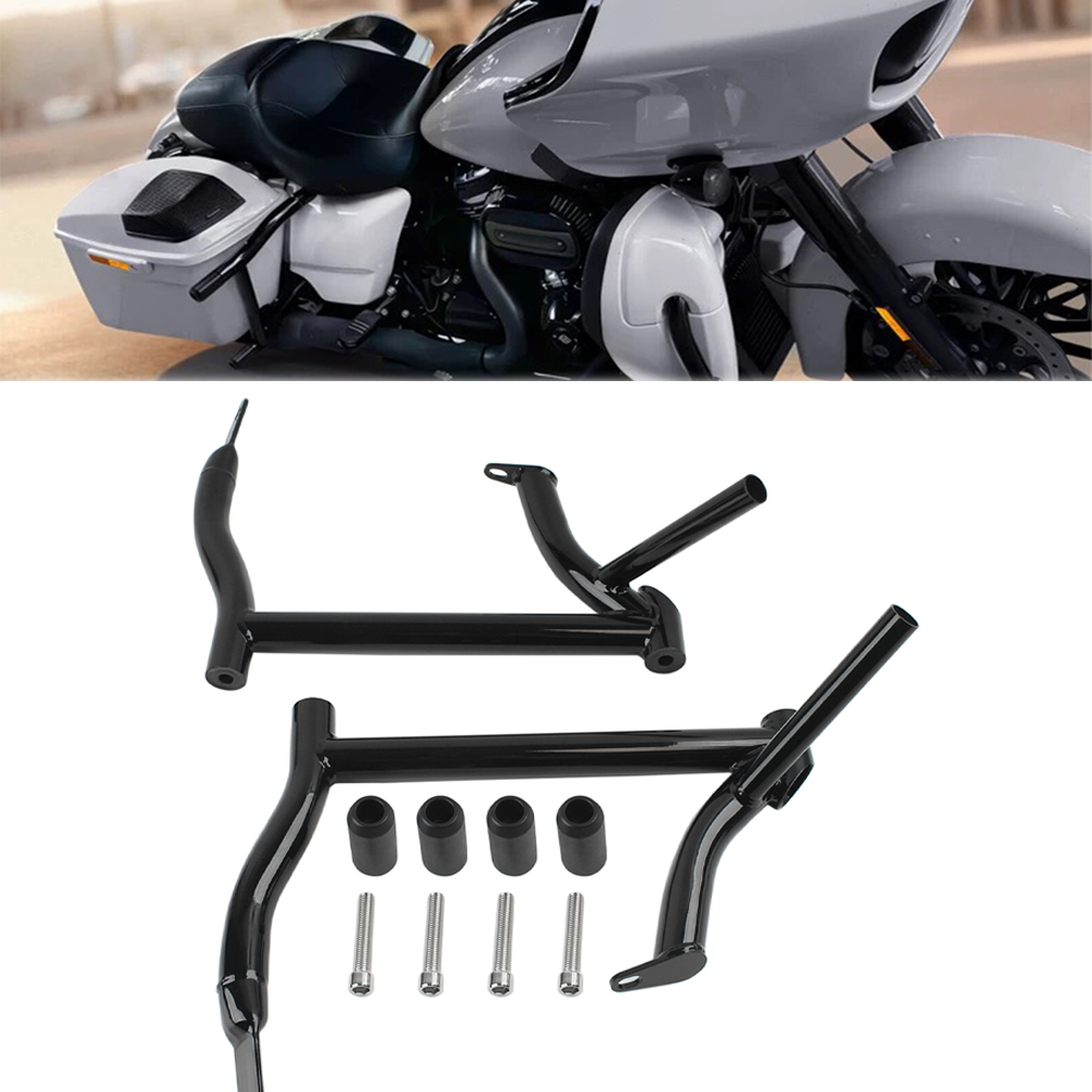 Motorcycle Gear Backpack - Motorfiets Zwart Zadeltas Guard Rails Tas