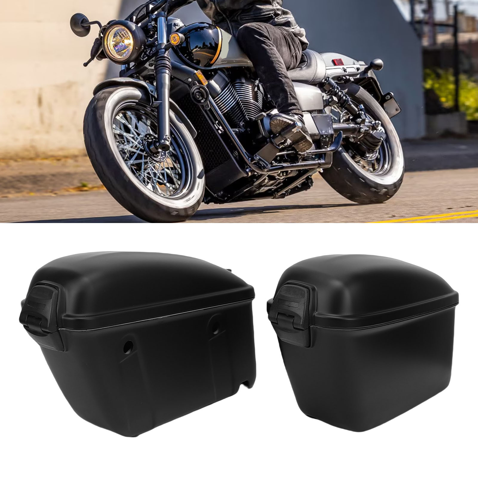 Motorcycle Gear Backpack - 22L motorfiets harde zadeltassen met slot